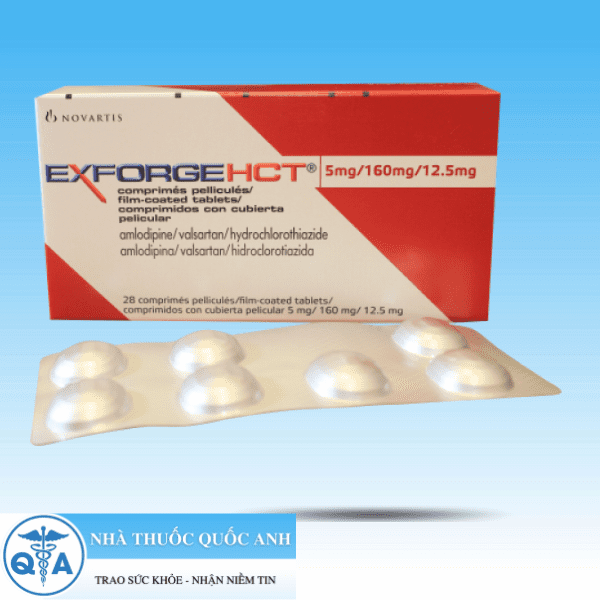 Exforh ExforgeHCT 5mg/160mg/12.5mg trị tăng huyết áp (4 vỉ x 7 viên) - Nhà ...