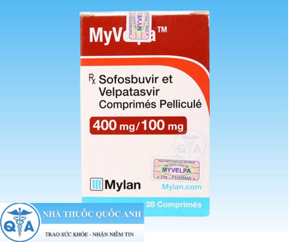 Thuốc MyVelpa 400mg/100mg - Điều trị viêm gan C mạn tính (28 viên)