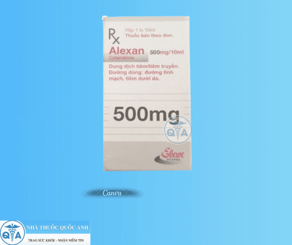 Thuốc Alexan 500mg/10ml (Cytarabine): Công dụng, Liều dùng & Lưu ý ...